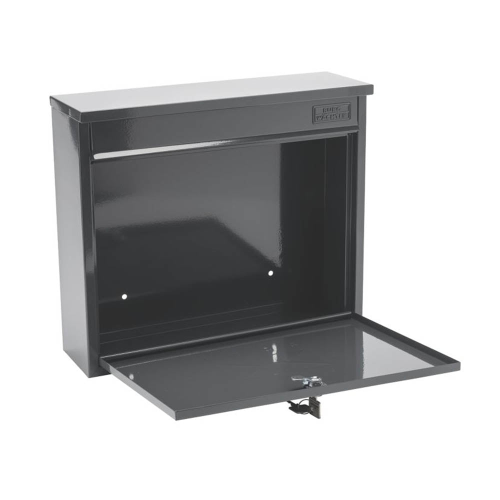 Post Boxs Anthracite Powder-Coated Lockable 2 Keys Weather-Resistant (H)310 mm - Image 2
