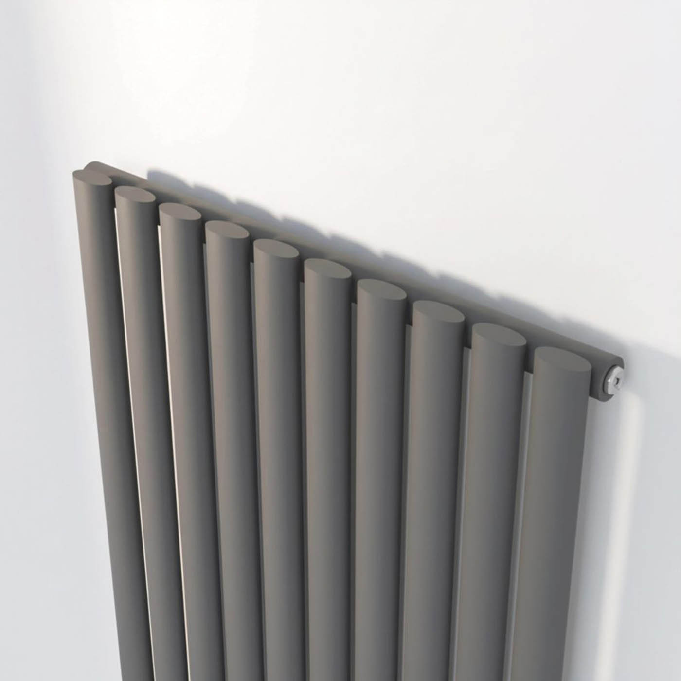 Flomasta Designer Radiator Anthracite Vertical Steel Modern (H)180x(W)60cm - Image 4