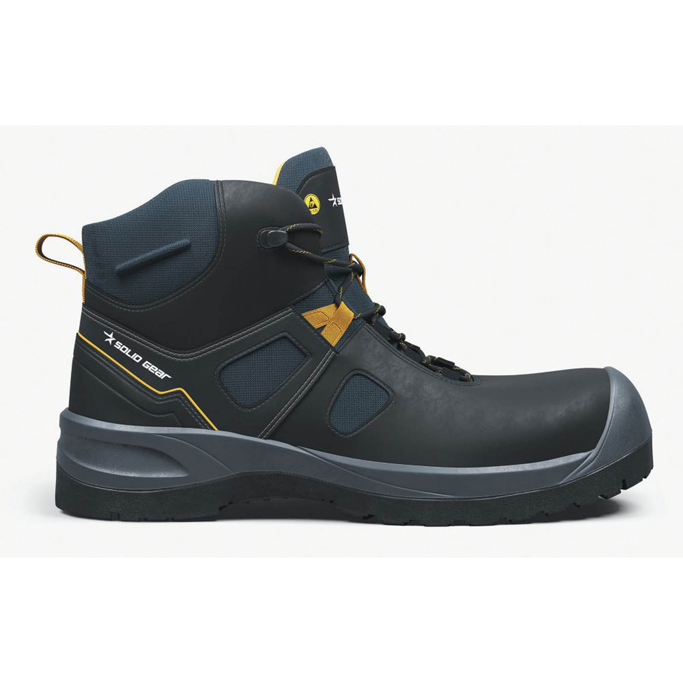 Solid Gear Essence Mid Size 9 Black Water-Resistant Safety Boots - Image 1