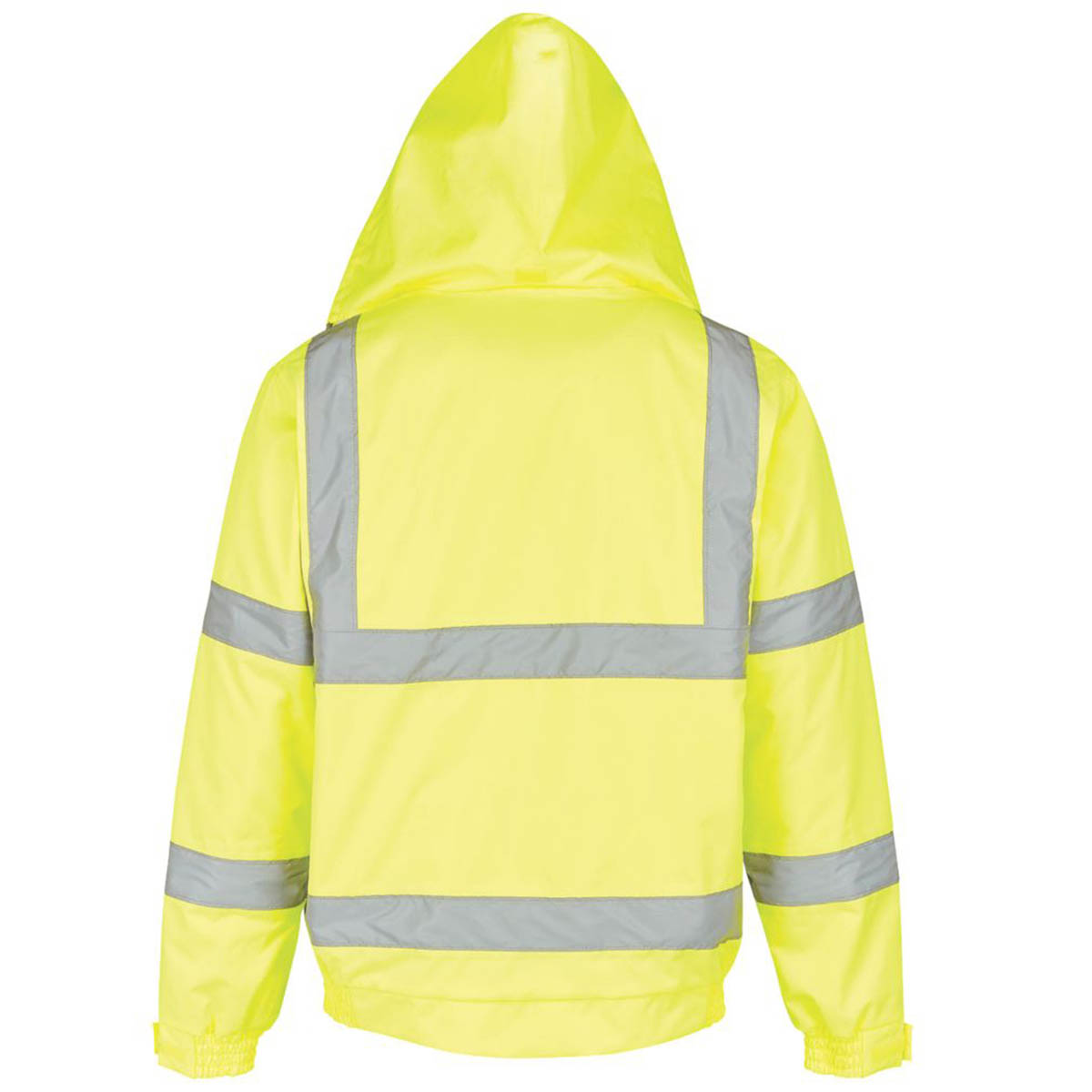 Site Hi-Vis Pilot Jacket Yellow Battell Waterproof With Hood X Large 54" Chest - Image 3