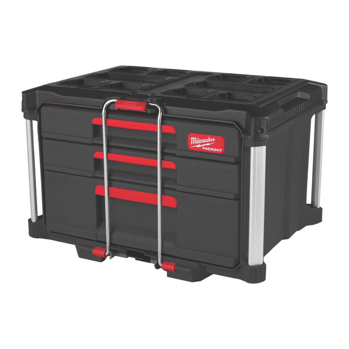 Milwaukee Tool Box 16.2" Packout 2+1 Drawer Storage Heavy Duty Organiser - Image 2