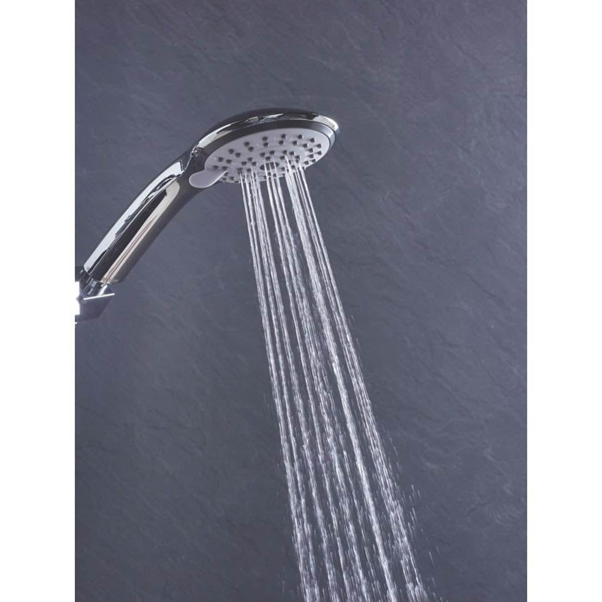 Bristan Shower Head Chrome 3 Spray Patterns Round Handset Contemporary Bathroom - Image 2