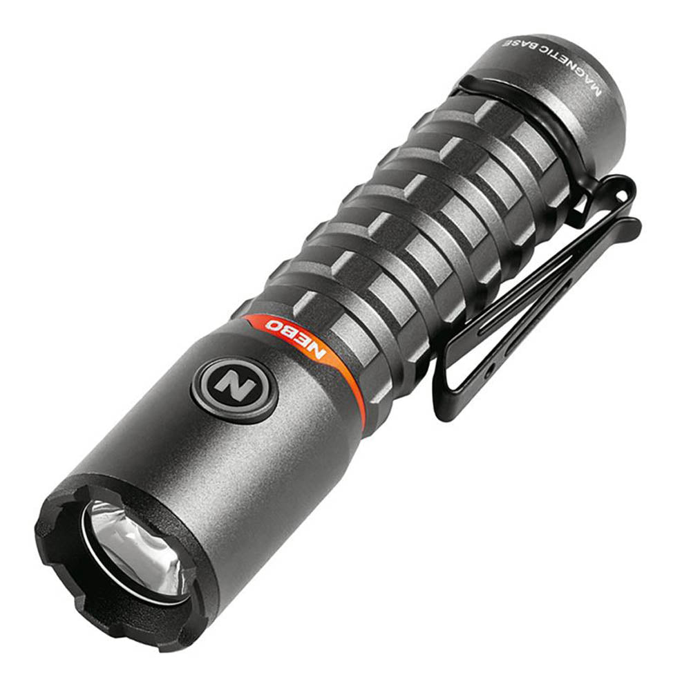 LED Torch Rechargeable Compact Pocket Size Water Impact Resistant Black 500 lm - Image 3