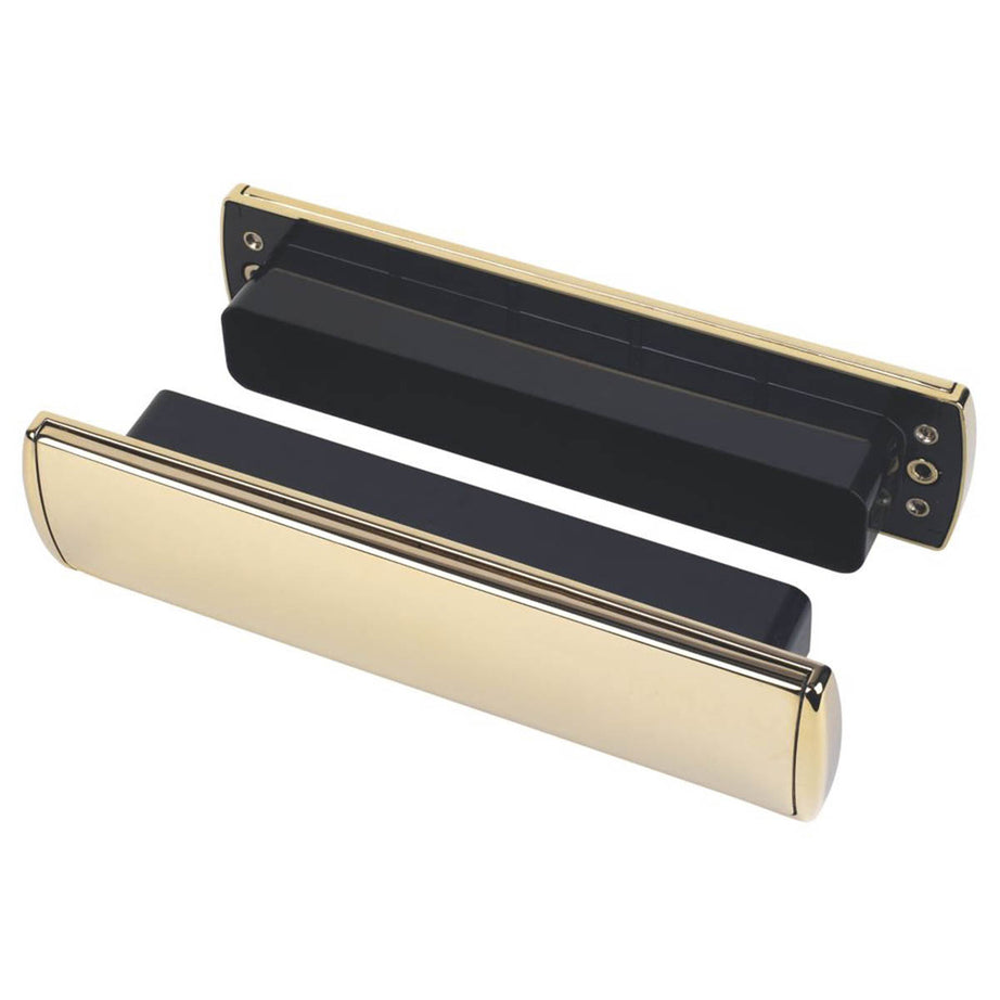 Mila Letterbox Gold Weather Sealed Aluminium Timber Steel Doors 310 x 76mm - Image 2