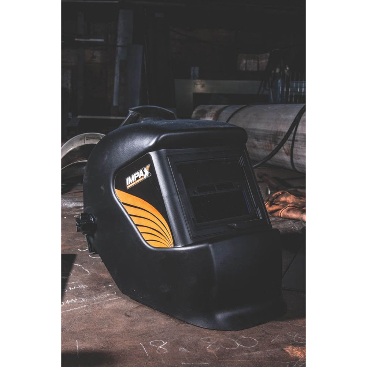 Impax Automatic Welding Helmet IM-ACC-AWH Unisex Black Solar Powered Mask - Image 2