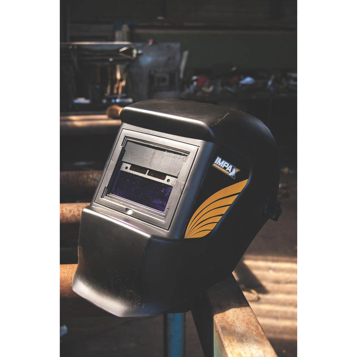 Impax Automatic Welding Helmet IM-ACC-AWH Unisex Black Solar Powered Mask - Image 4