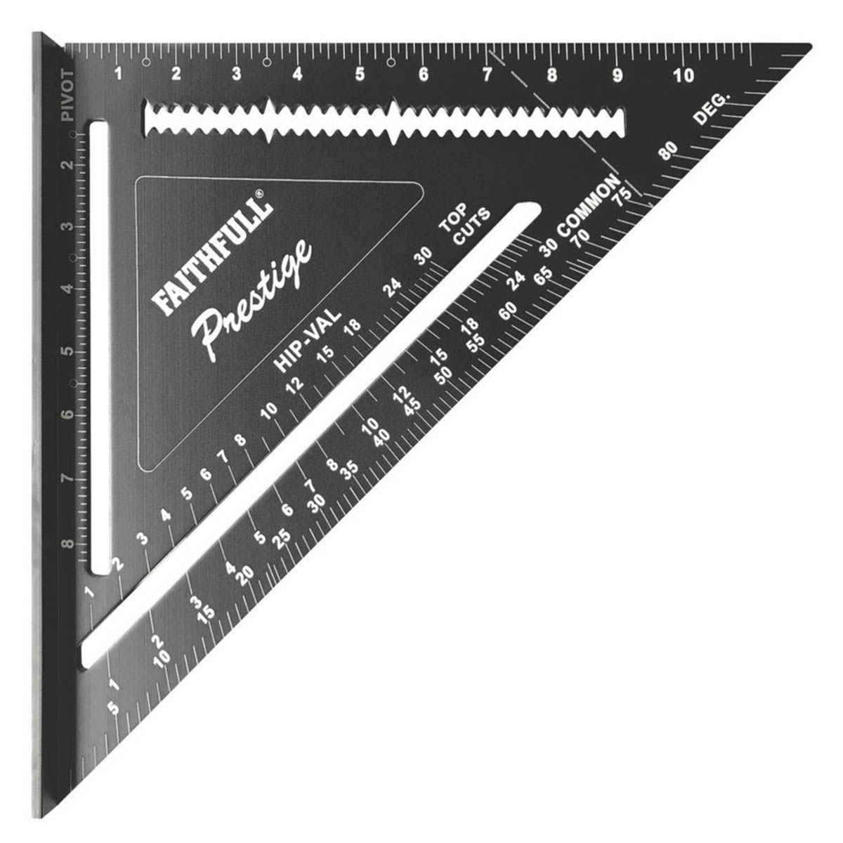 Roofing Rafter Square Layout Angle Aluminium Imperial Black 12" (300mm) - Image 1