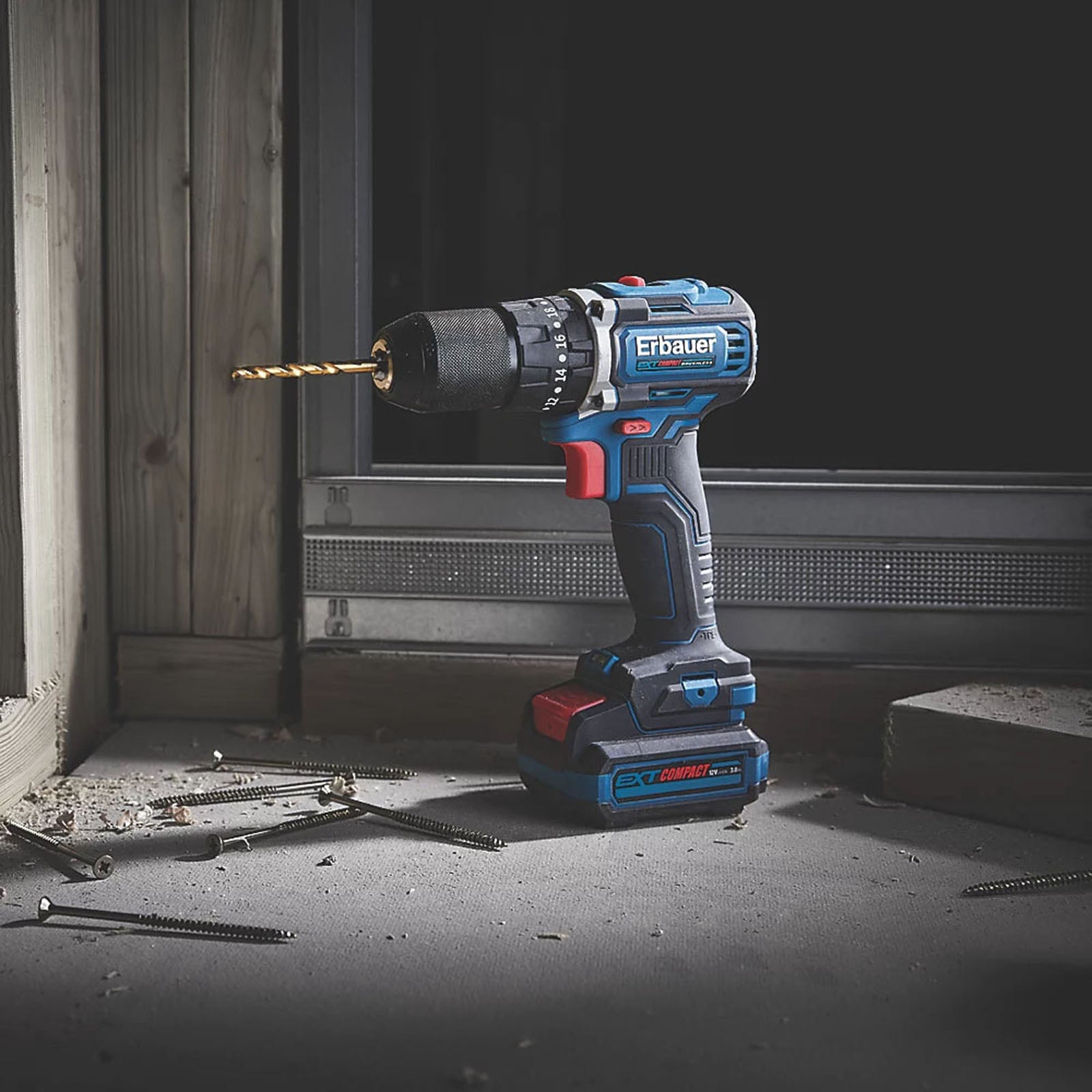 Erbauer Combi Drill Cordless 12V Li-Ion ECD12-Li-2 Brushless Compact Body Only - Image 3