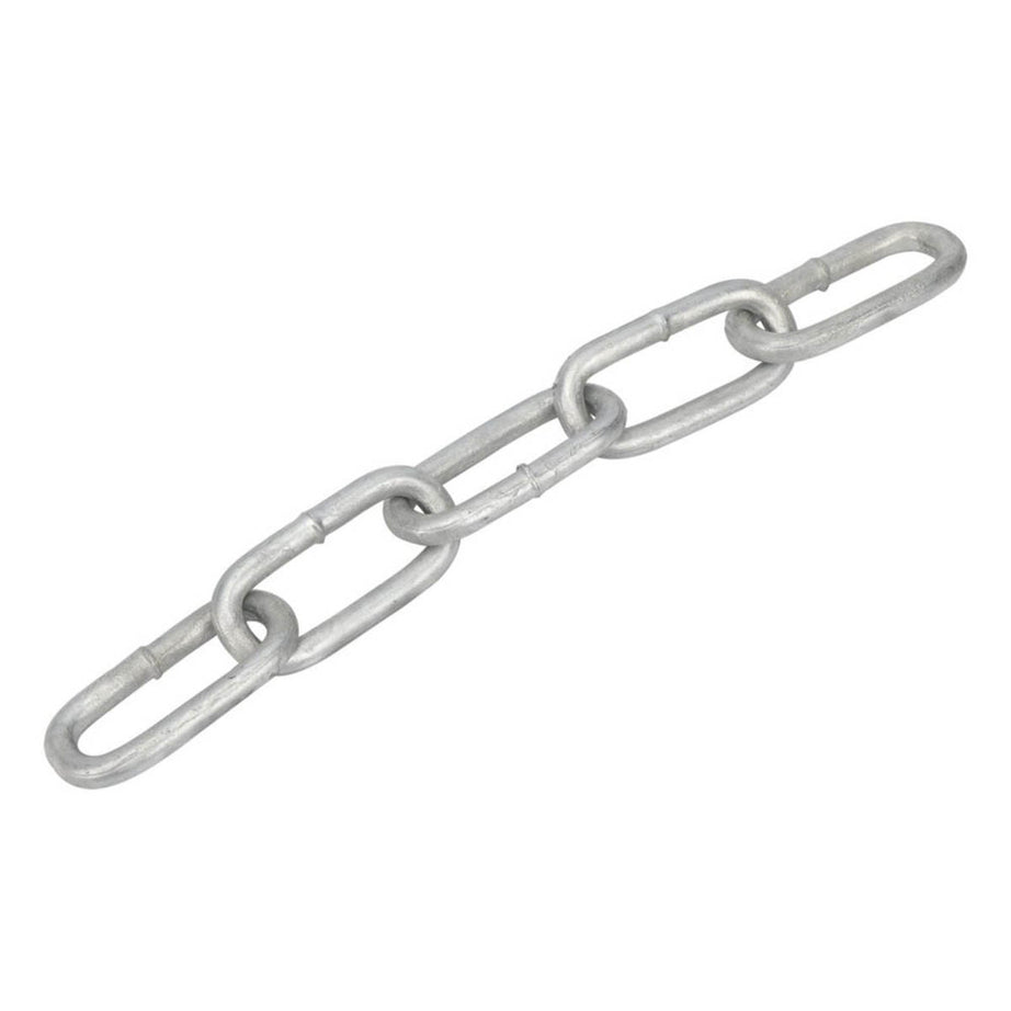 Long Link Chain Side-Welded Zinc-Plated Strong Heavy Load Lifting 10mm x 10m - Image 1