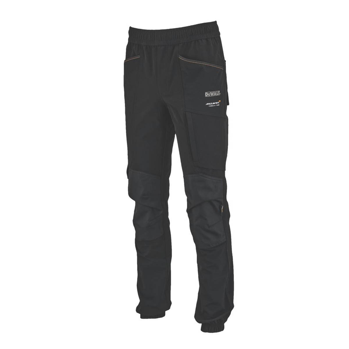 DeWalt Mens Work Joggers Black Slim Fit McLaren F1 Team X Large 36-44" W 31" L - Image 1
