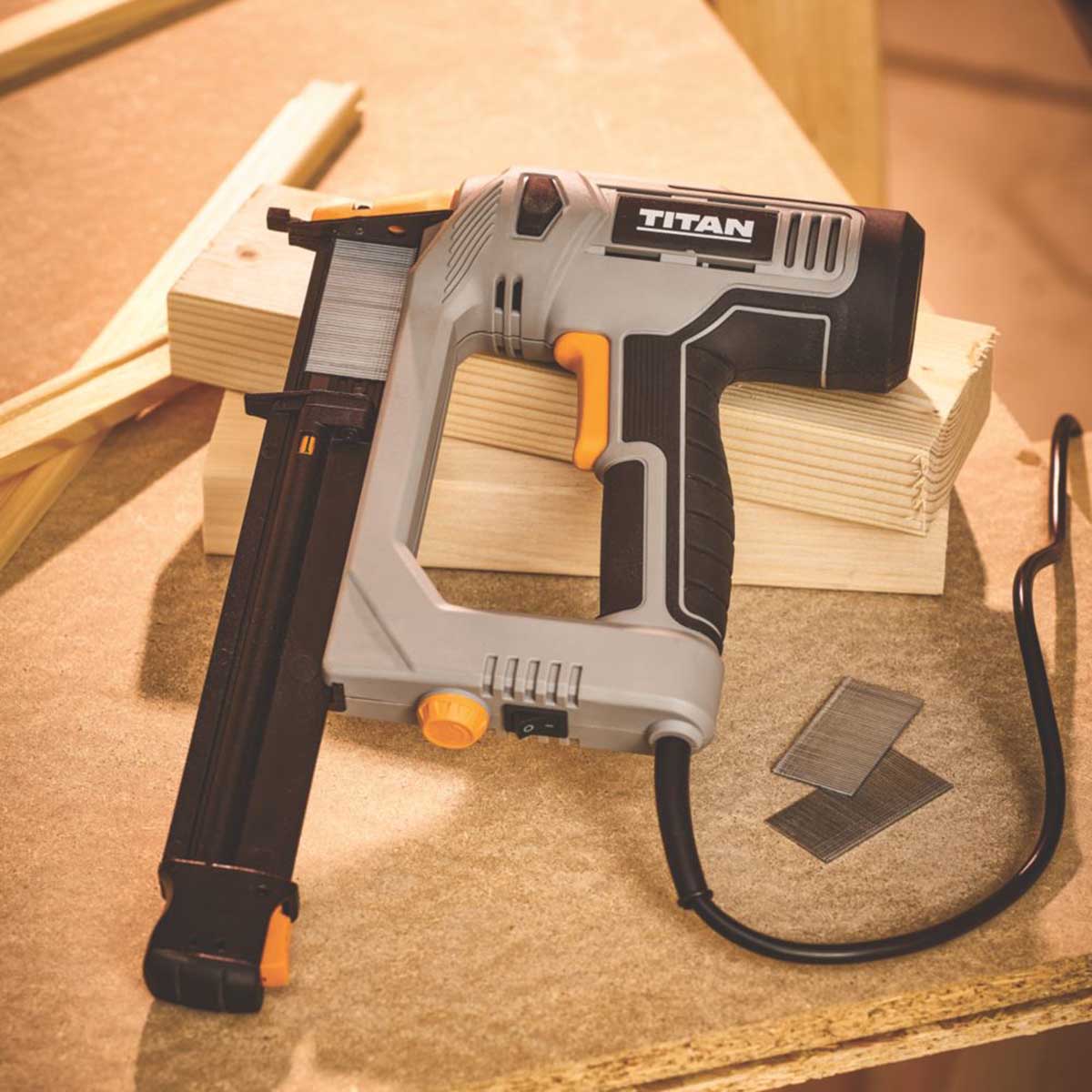 Titan Nail Gun TTB961NAL Second Fix Corded Electric Compact Soft-Grip 30mm 240V - Image 3