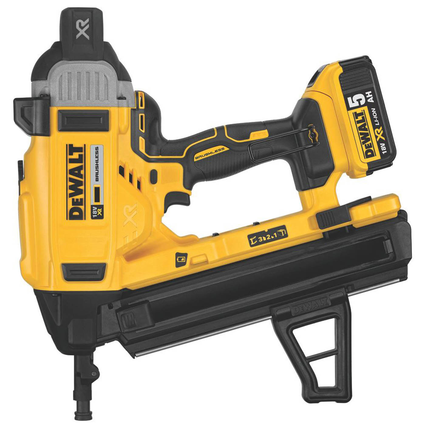 DeWalt Nail Gun Cordless 18V 2x5.0Ah Li-Ion DCN890P2-GB Concrete Steel Nailer - Image 2