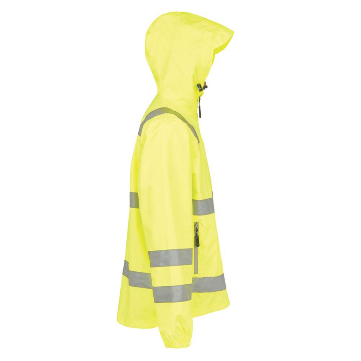 Site Hi-Vis Work Jacket Mens Yellow Waterproof Lightweight X Large 44-46" Chest - Image 3