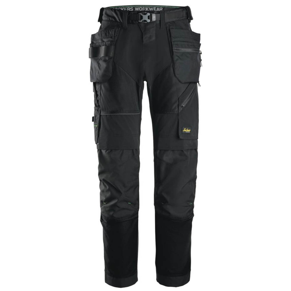 Snickers Work Trousers Mens Regular Fit Black Stretch Multi Pockets 36W 32L - Image 1