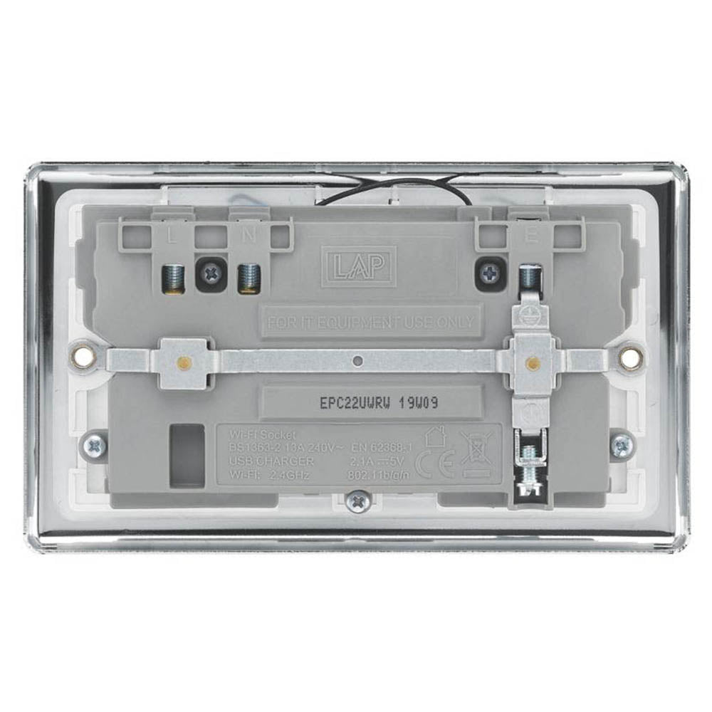 Double Plug Switched Socket WiFi Extender USB 2 Gang Single Pole Type A 13A 240V - Image 3