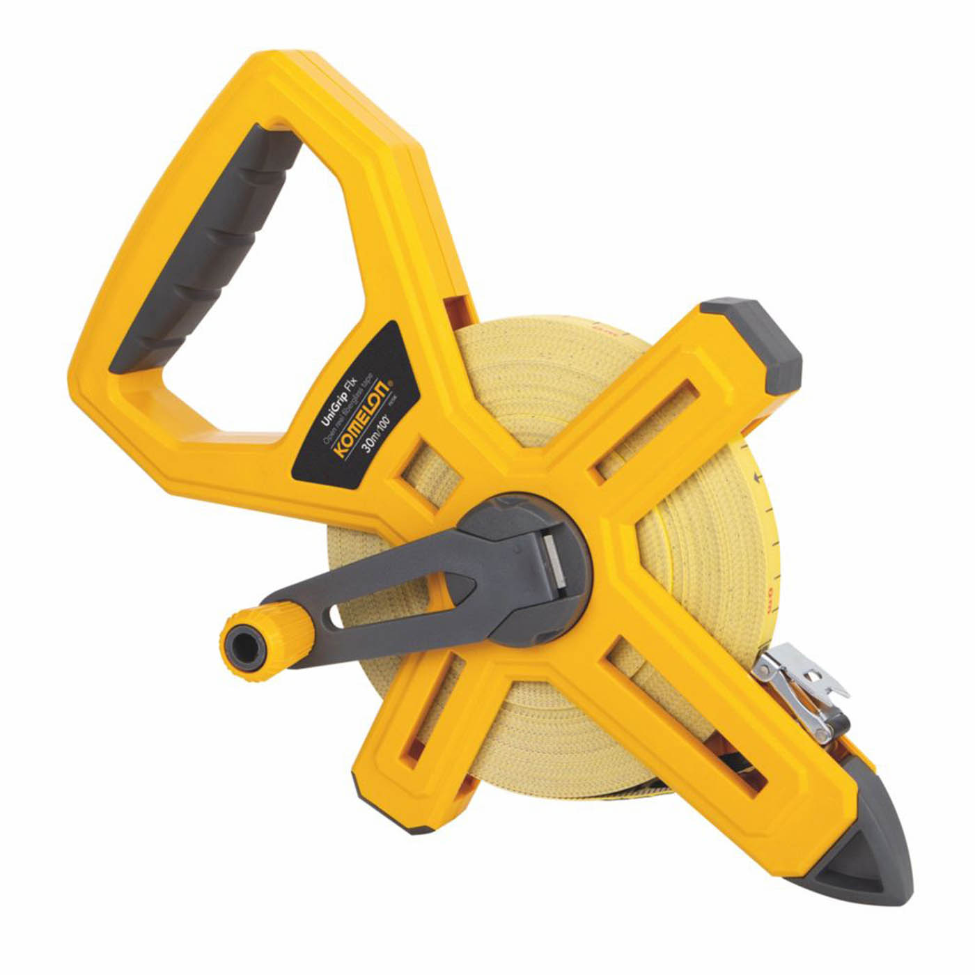 Komelon Tape Measure 30m Fibreglass Heavy Duty Metric Imperial Compact - Image 1