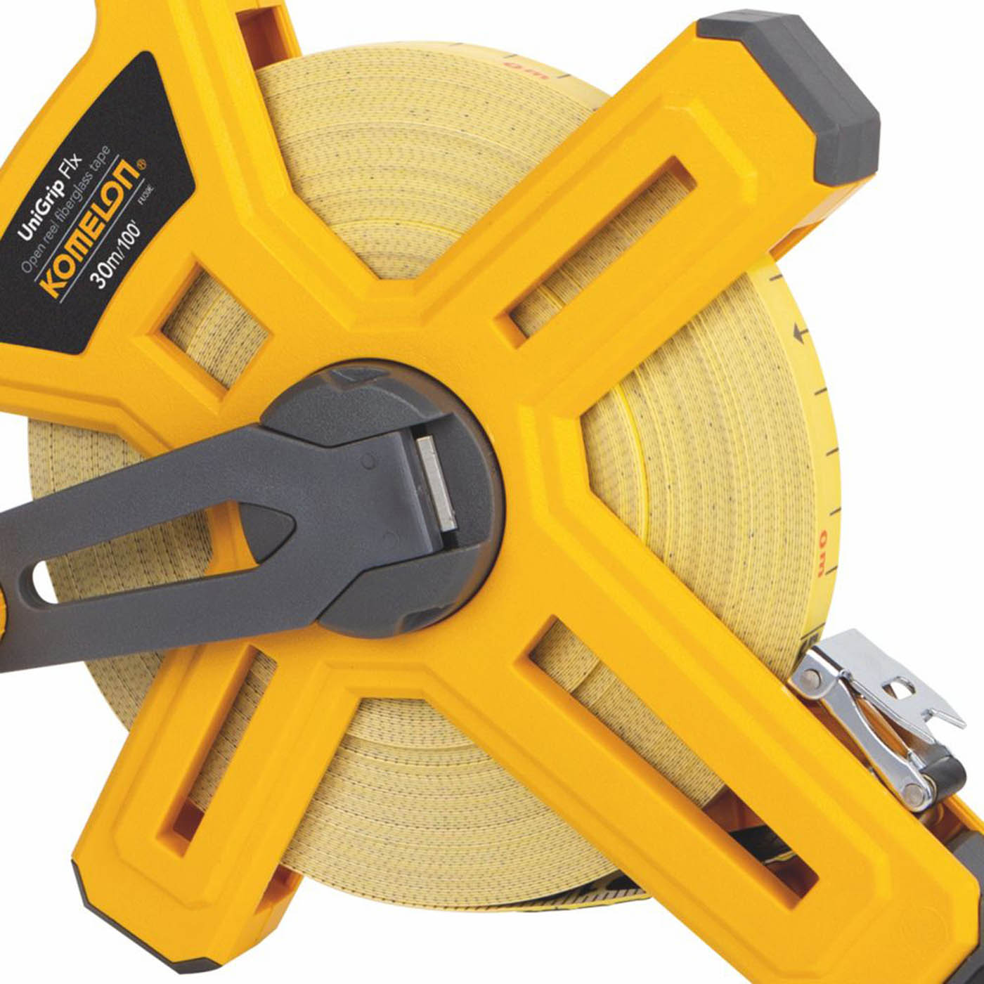 Komelon Tape Measure 30m Fibreglass Heavy Duty Metric Imperial Compact - Image 3