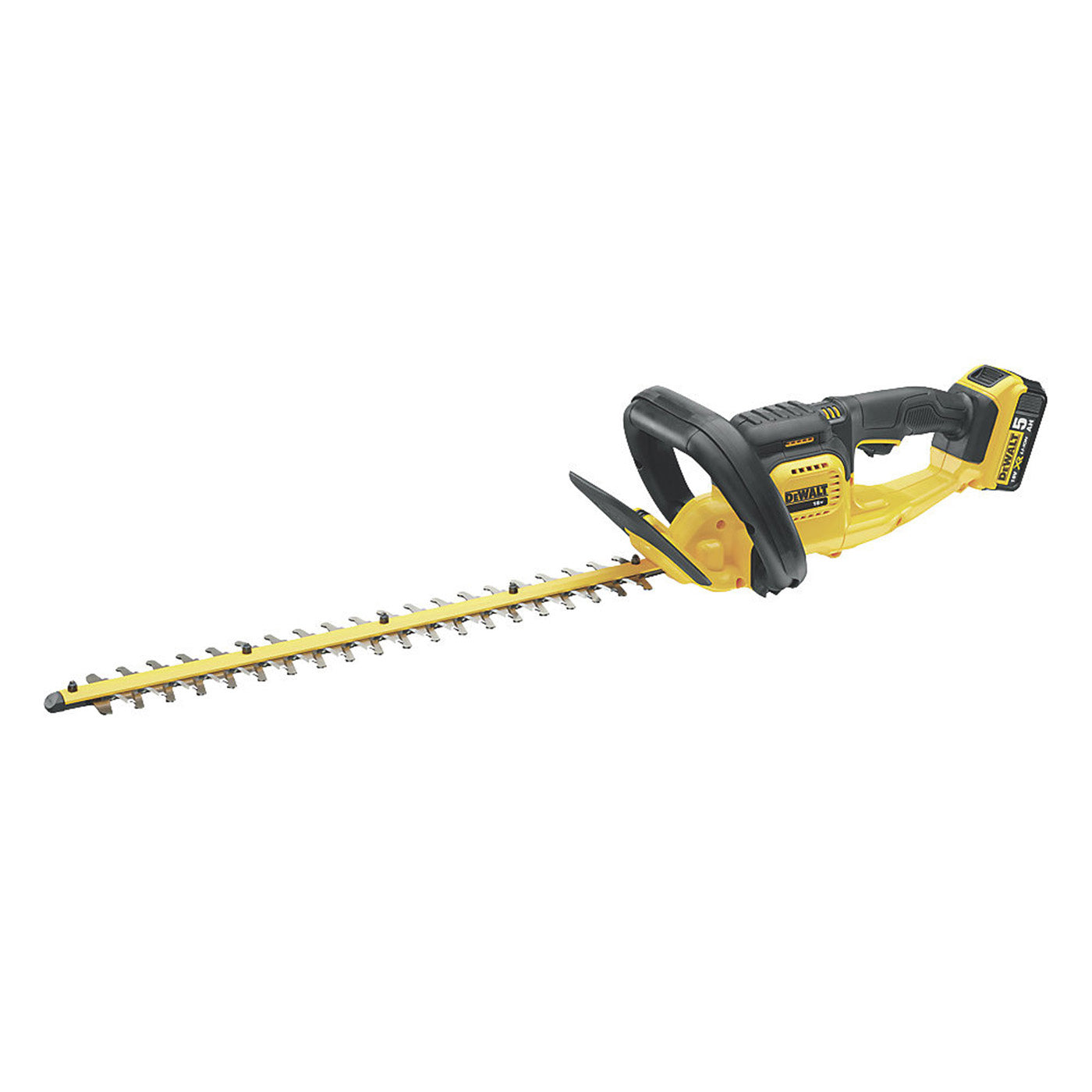 DeWalt Hedge Trimmer Cordless 18V 5.0Ah DCM563P1-GB Lightweight 55cm Bush Cutter - Image 1