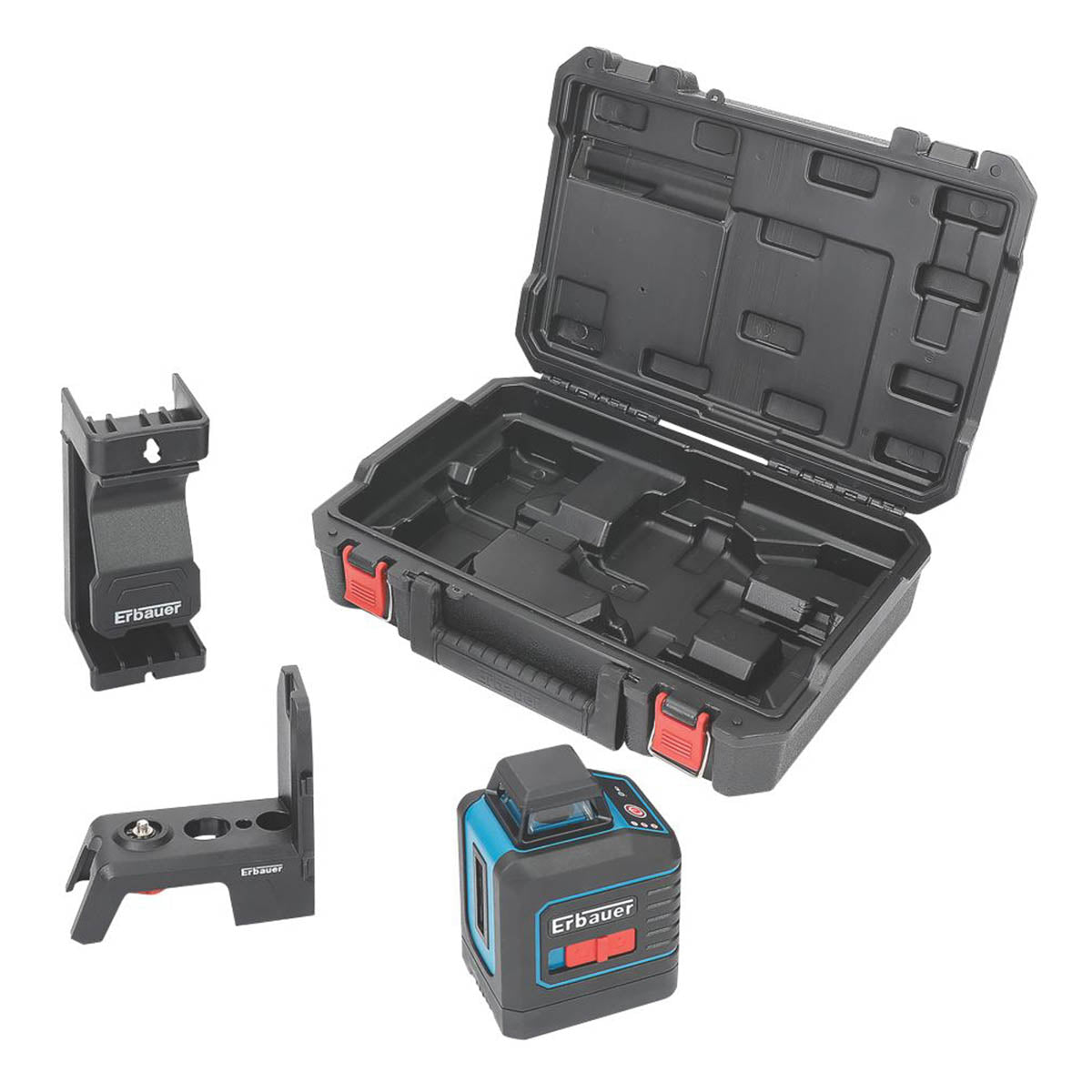 Erbauer Laser Level Red Self Levelling Multi Line Indoor Outdoor Measure Tool - Image 2