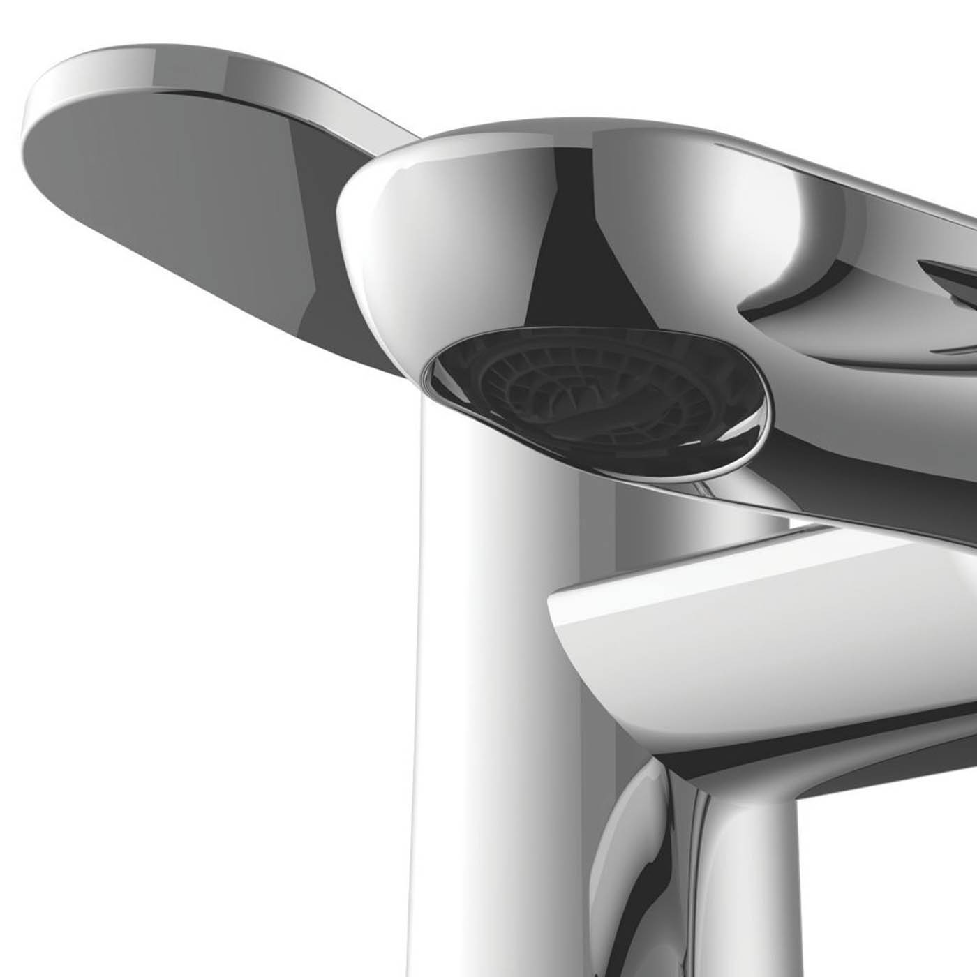 Swirl Bath Filler Tap Mixer Chrome Dual Lever 1/4 Turn Bathroom Modern Faucet - Image 3