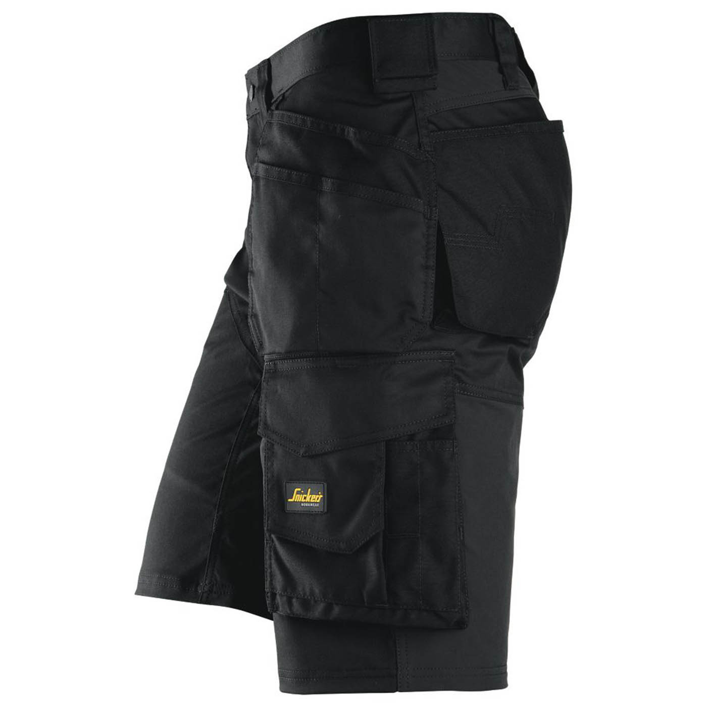 Snickers Work Shorts 16 Pockets 6151 Stretch Cargo Black Breathable 38" W - Image 4
