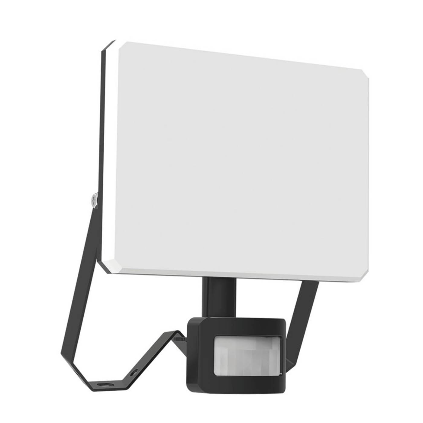 Calex Outdoor Floodlight LED Smart Frameless Black PIR Sensor Tilting 24W - Image 1