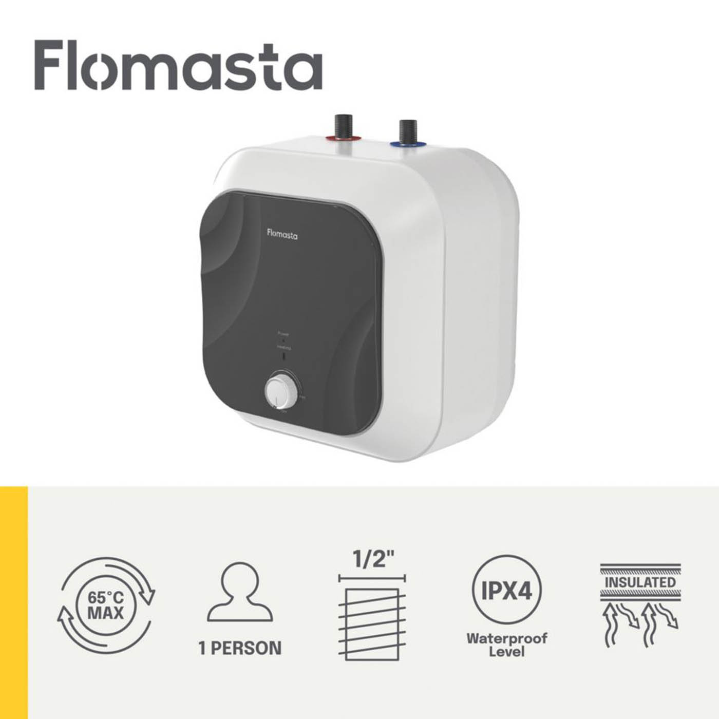 Flomasta Undersink Electric Water Heater 2kW 10Ltr - Image 4