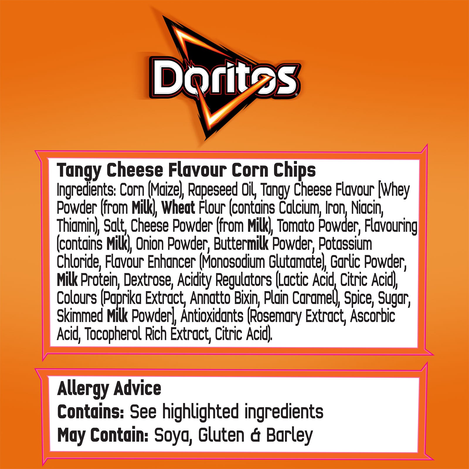 Doritos Tortilla Chips Tangy Cheese Sharing Snacks 32 Bags x 40g - Image 3