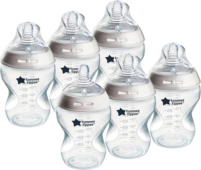 Tommee Tippee Baby Bottles Set Self-Sterilising Anti-Colic 260ml Pack of 6 - Image 2