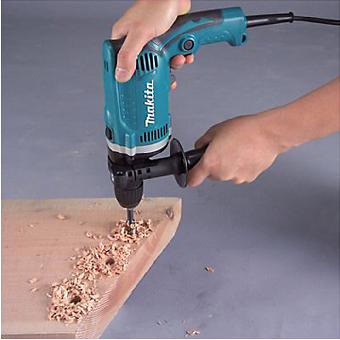 Makita Percussion Hammer Drill HP1631K Electric Corded 240V 710W With Carry case - Image 4
