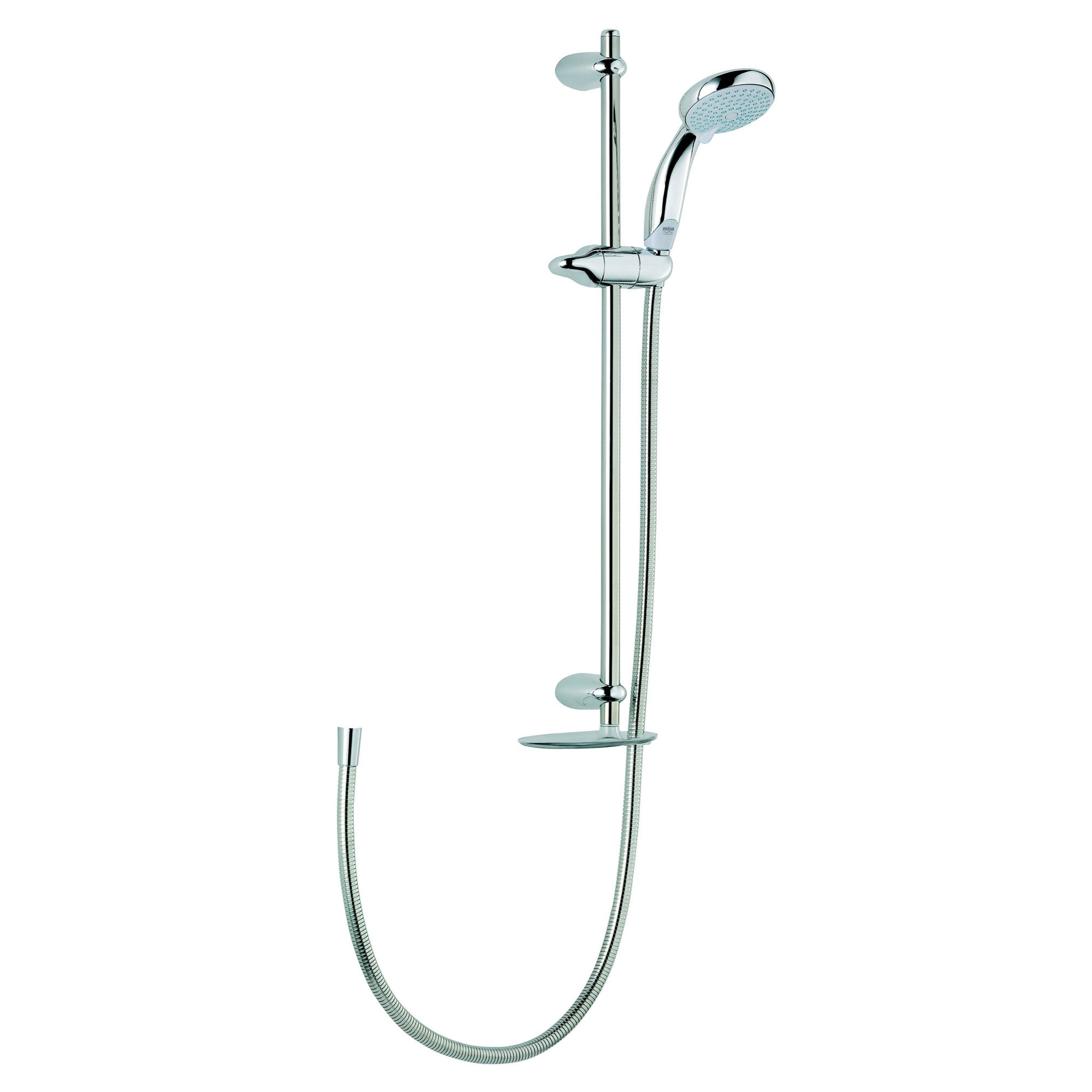 Mira Shower Riser Rail kit 2.1703.006 4-spray Pattern White Chrome Effeect - Image 1