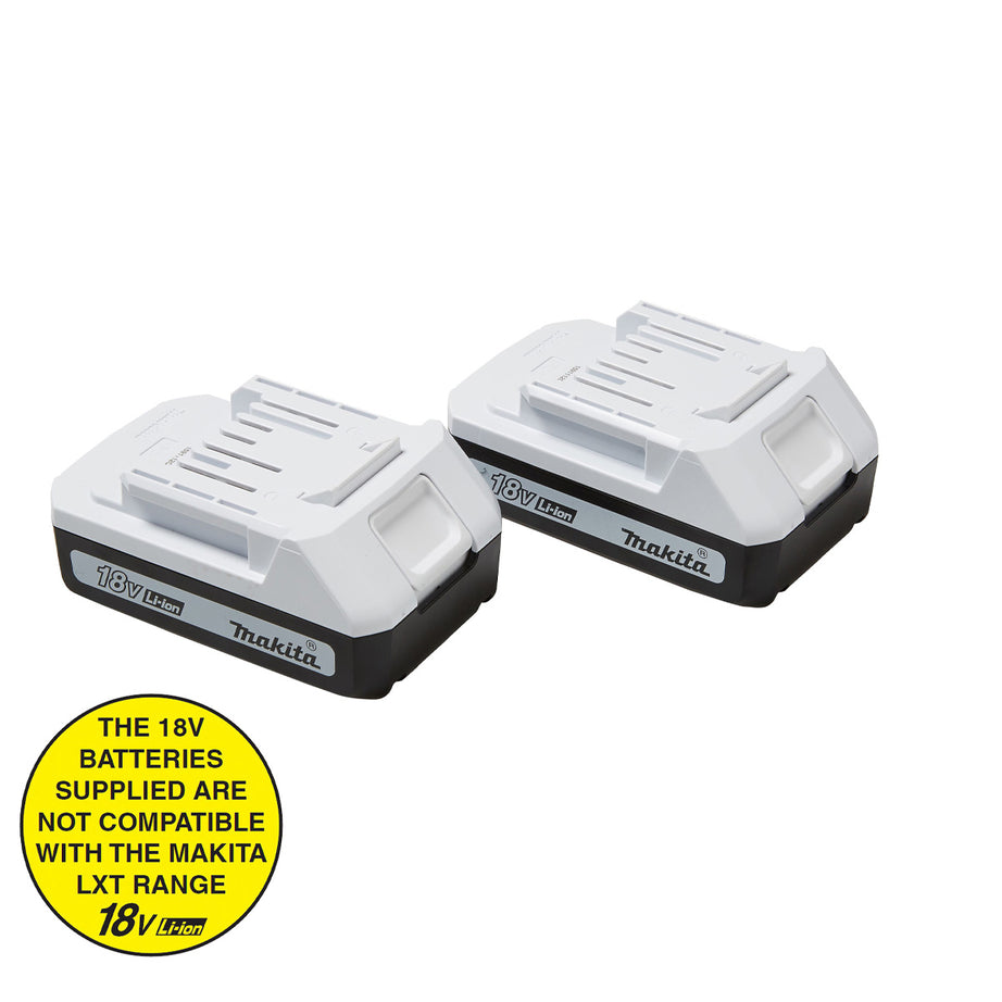 Makita Cordless Combi Drill G-Series HP457DWEX2 18V 1.5Ah Li-ion 2 batteries - Image 3