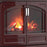 Electric Fireplace Stove Heater Log Effect Fan Cast Enamel Remote Control 2kW - Image 3
