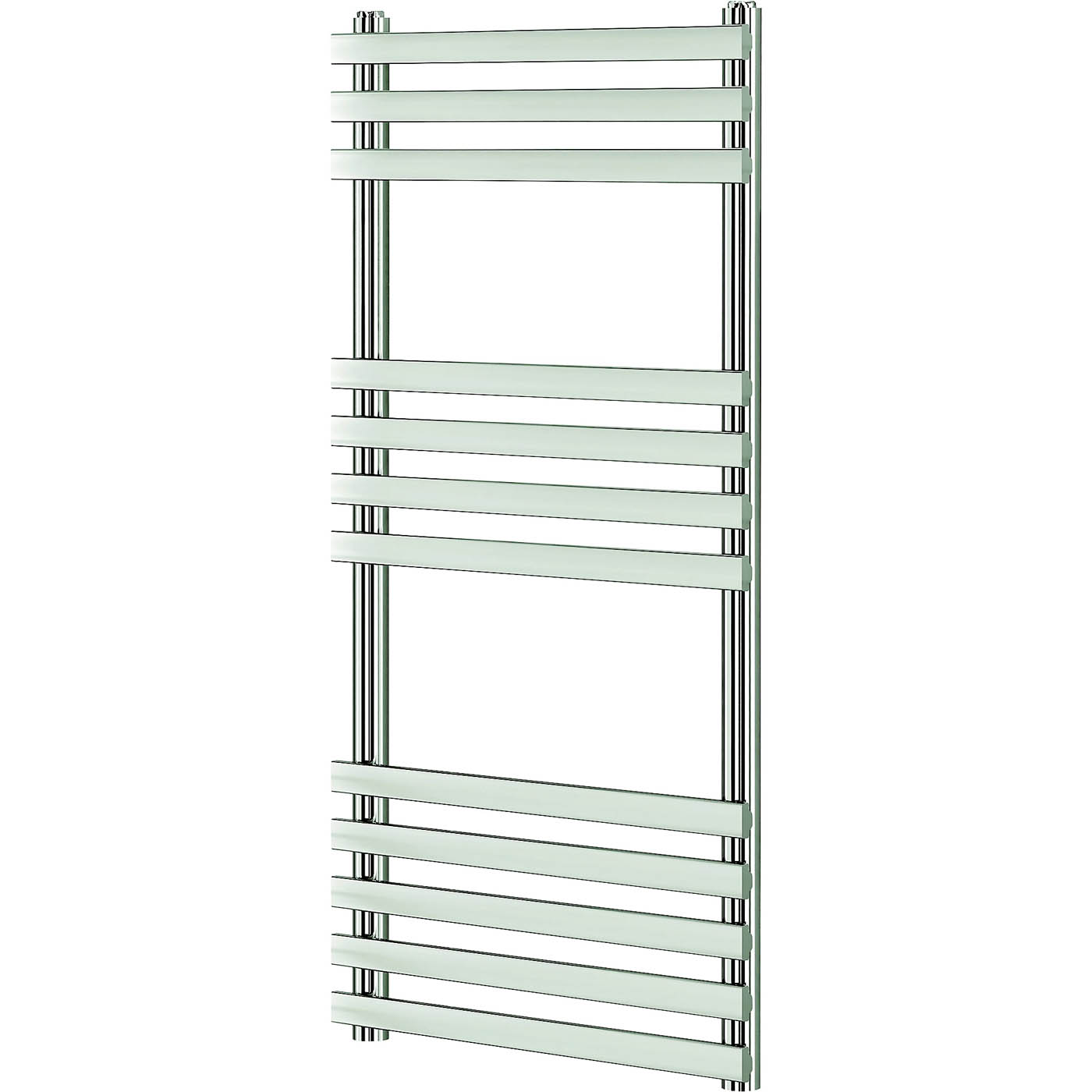 Blyss Towel Rail Radiator Chrome Flat Bathroom Warmer Ladder (H)97.4x(W)50cm - Image 1