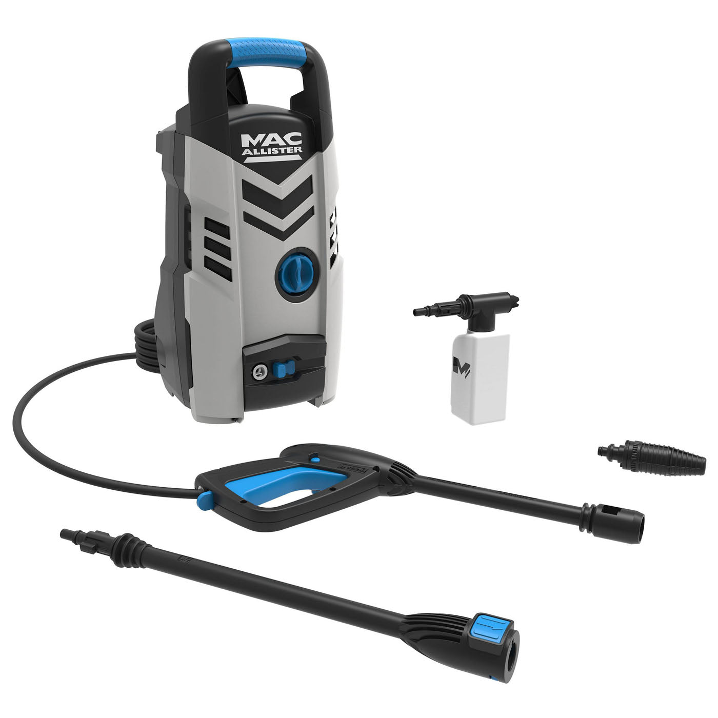 Mac Allister Pressure Washer Electric MPWP100D-3 Jet Wash Garden Car Patio 1.3kW - Image 5