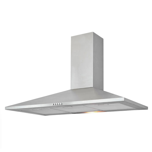 Chimney Cooker Hood CHS90 Inox Brushed Stainless Steel Effect LED (W)90cm - Image 1