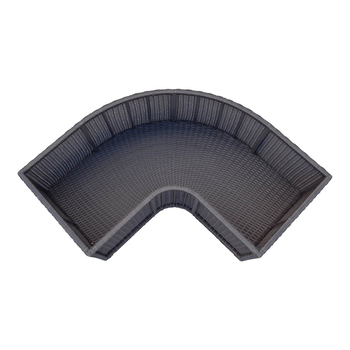 Corner Planter Rattan Effect Durable Weather Resistant (H)41(W)37cm - Image 2