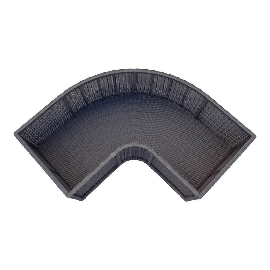 Corner Planter Rattan Effect Durable Weather Resistant (H)41(W)37cm - Image 2