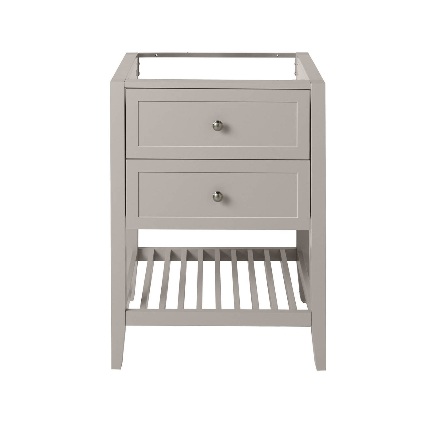 Bathroom Vanity Unit Perma Satin Grey Freestanding Storage Cabinet Furniture - Image 3
