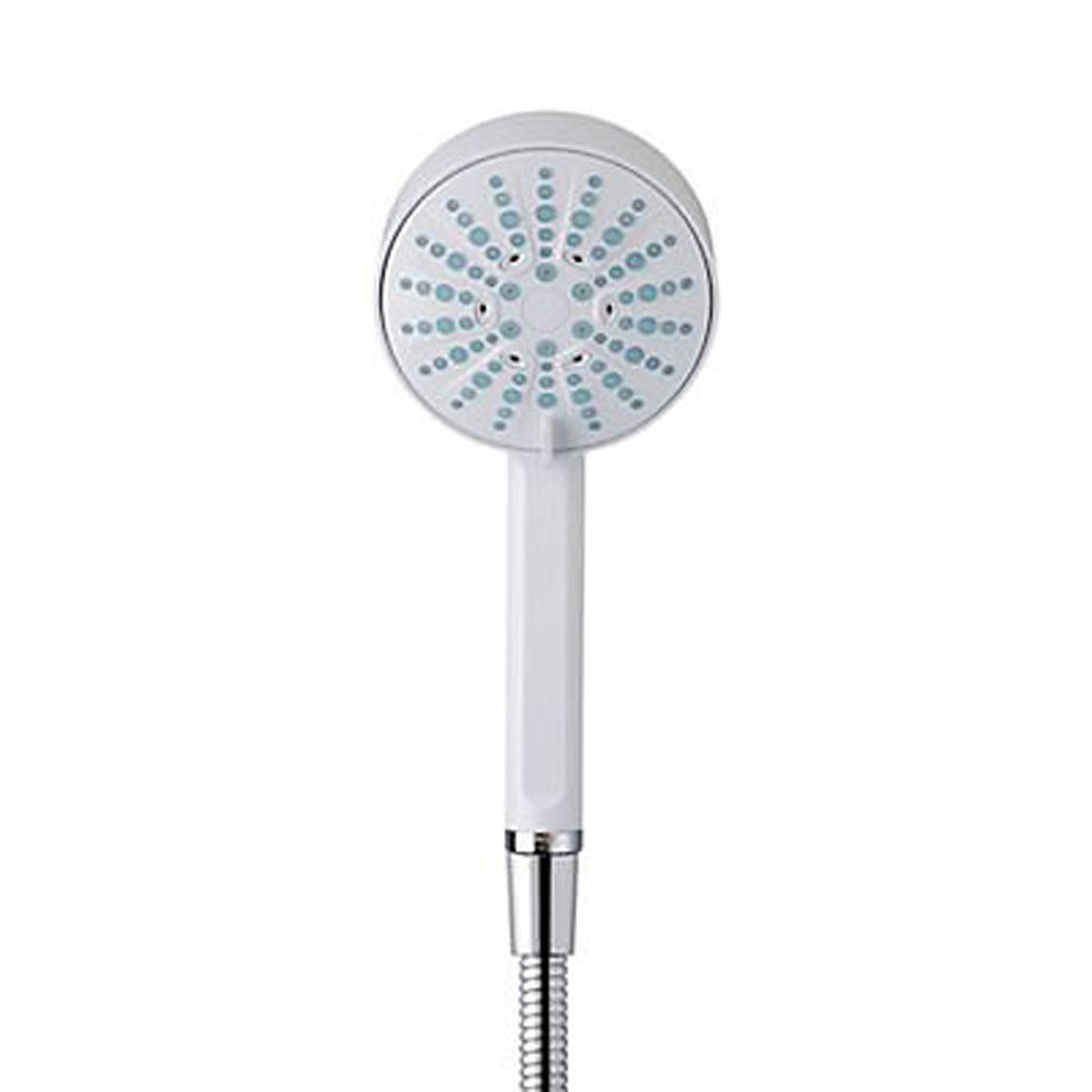 Mira Electric Shower Sport Manual White Chrome Effect Compact Round Head 7.5kW - Image 2