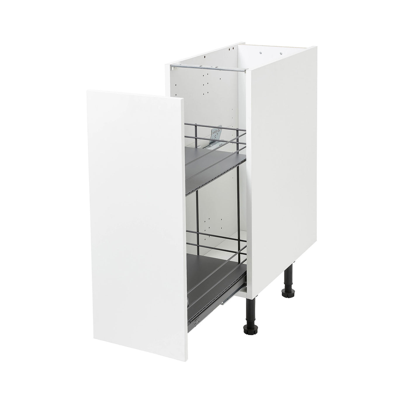 Kitchen Pull Out Storage System Pebre Soft Close Runners Anthracite 484 x 264mm - Image 4