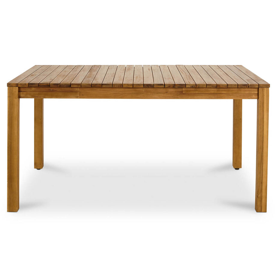 Garden Dining Table Wooden 6 Person Outdoor Rectangular Patio Furniture - Image 1