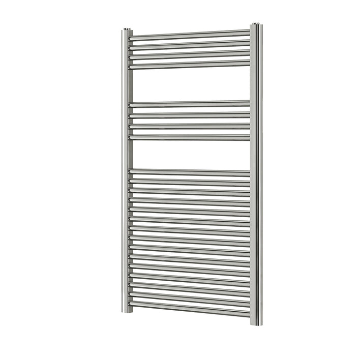 Towel Rail Radiator Chrome Flat Steel Bathroom Warmer Ladder 415W (H)120x(W)60cm - Image 2