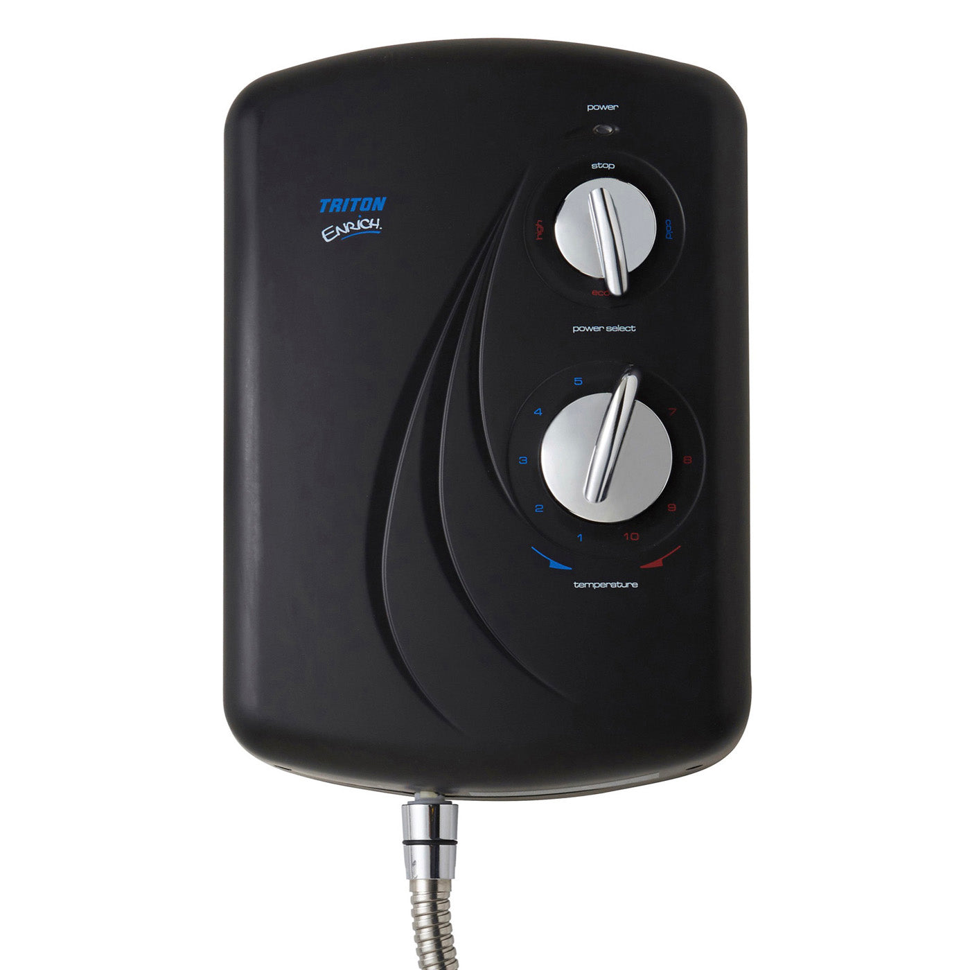 Triton Enrich Black Electric Shower Thermostatic Modern 1 Spray pattern 8.5kW - Image 4