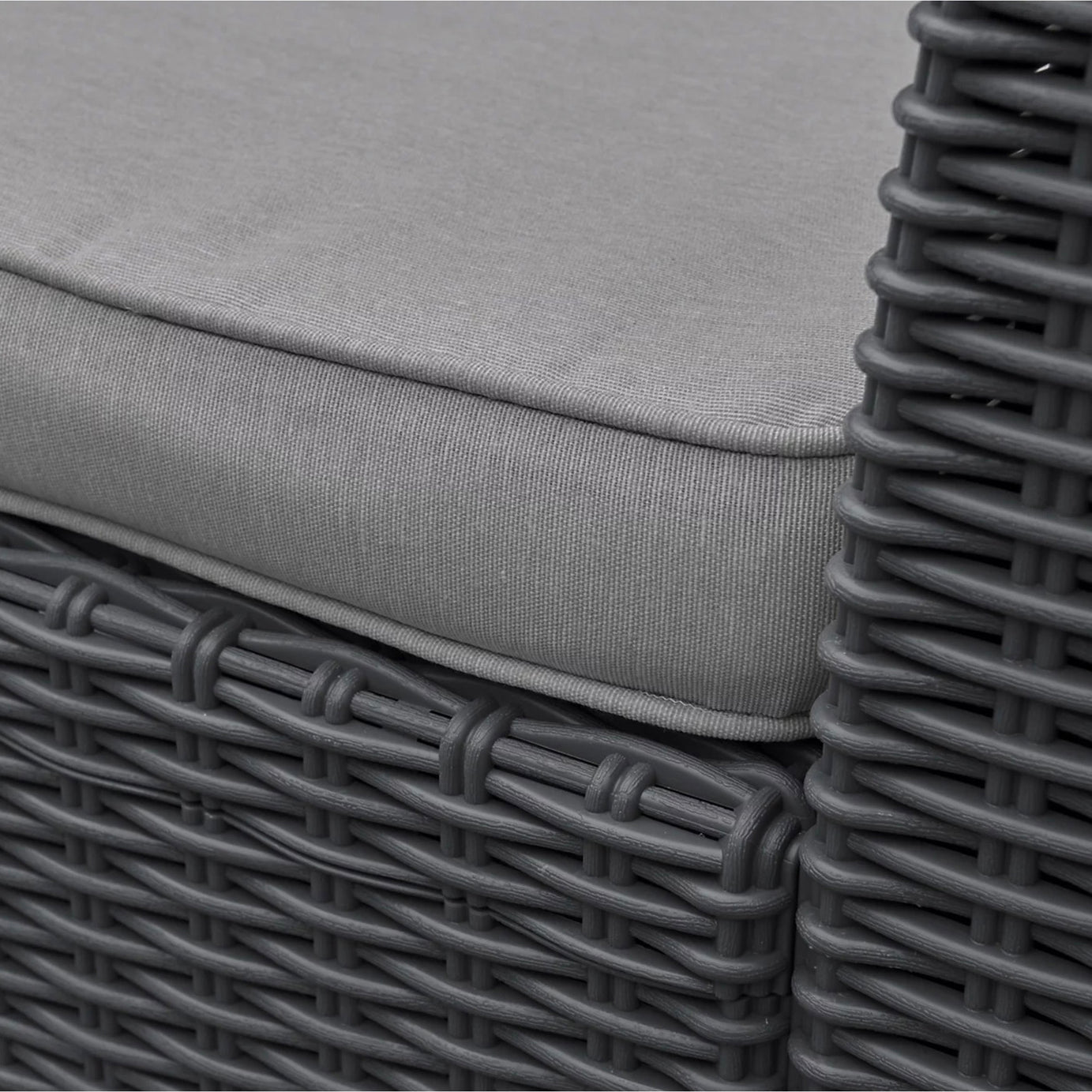 Rattan Garden Set 4 Seater Coffee Outdoor Furniture Sofa Storage 2 x  Armchair - Image 10