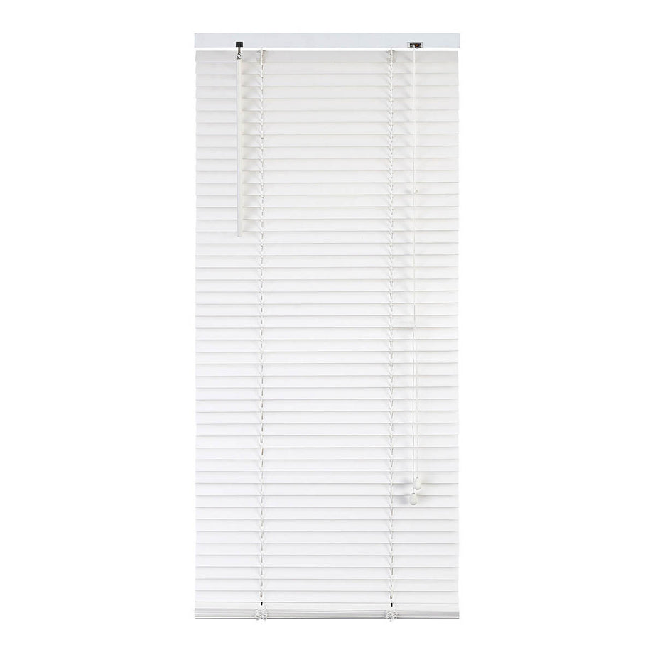 Venetian Window Blind White Basswood Corded Modern Livingroom (W)90 (L)180cm - Image 3
