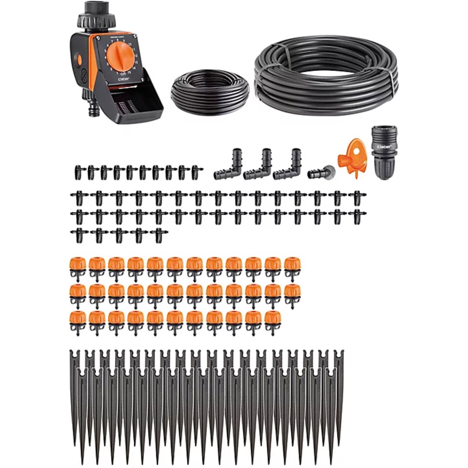Claber Irrigation Kit Rainjet Compatible 2Bar With Aquauno Logica Water Timer - Image 1