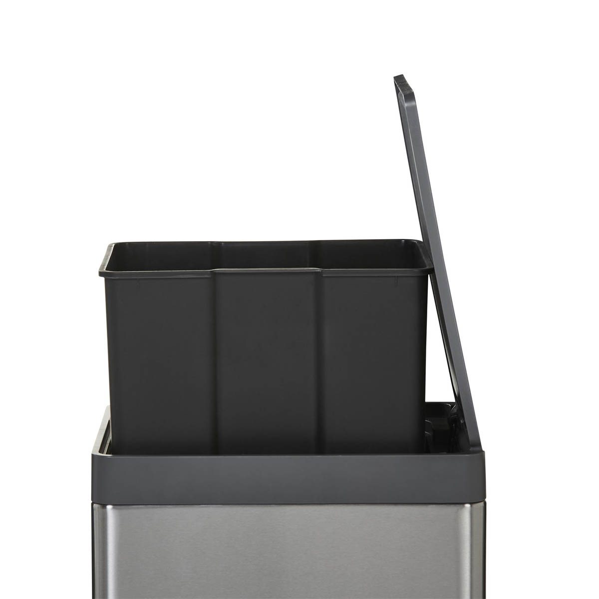 GoodHome Kora Pedal Anthracite Metal Pedal Bin - 14L - Image 5