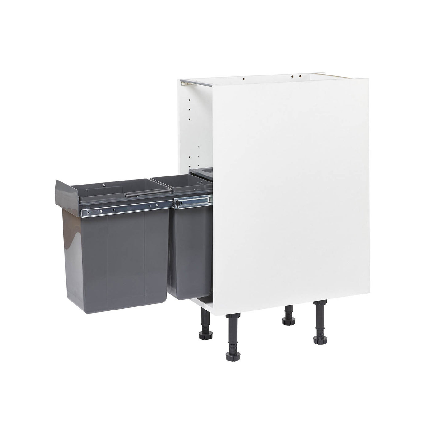 GoodHome Vigote Anthracite Integrated Kitchen Pull-out bin, - 26L - Image 7