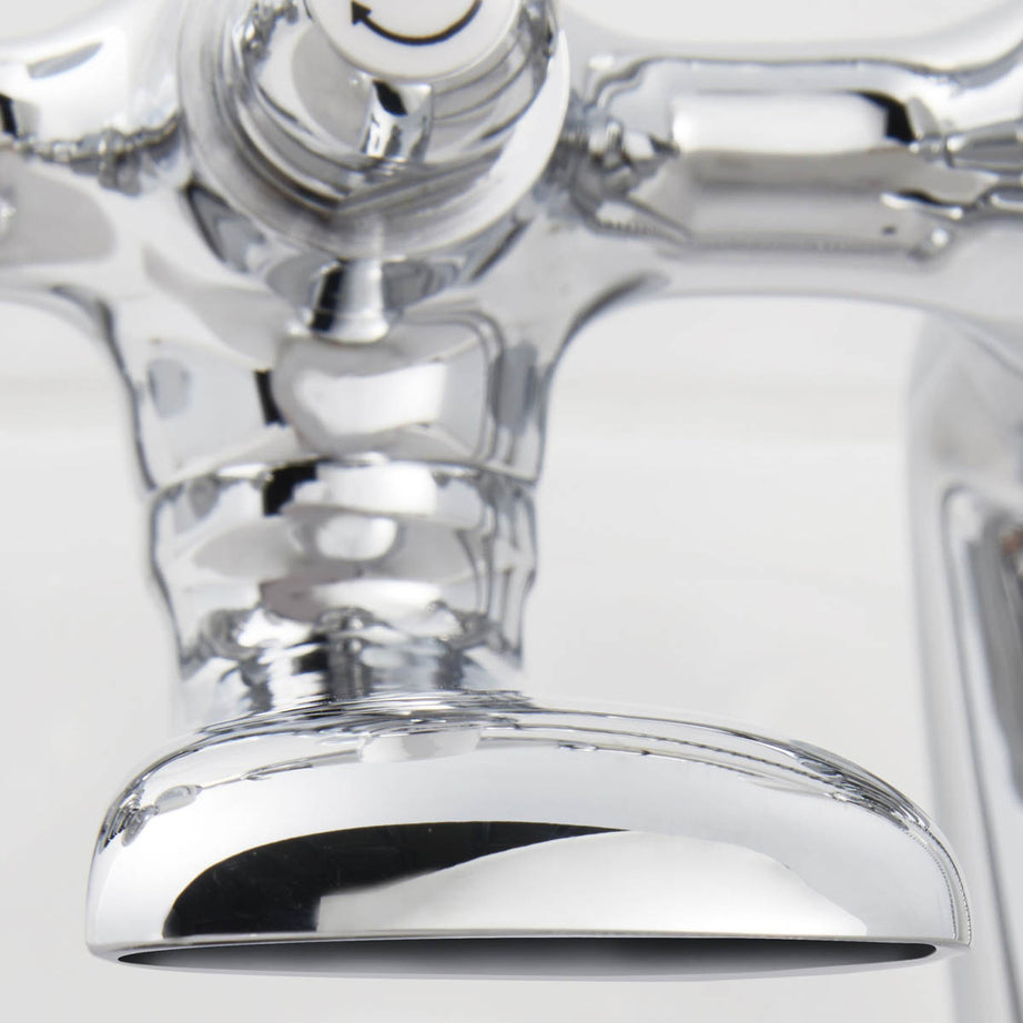 Bath Filler Tap With Hand Held Set Brass Double Lever Round Head Bathroom - Image 4